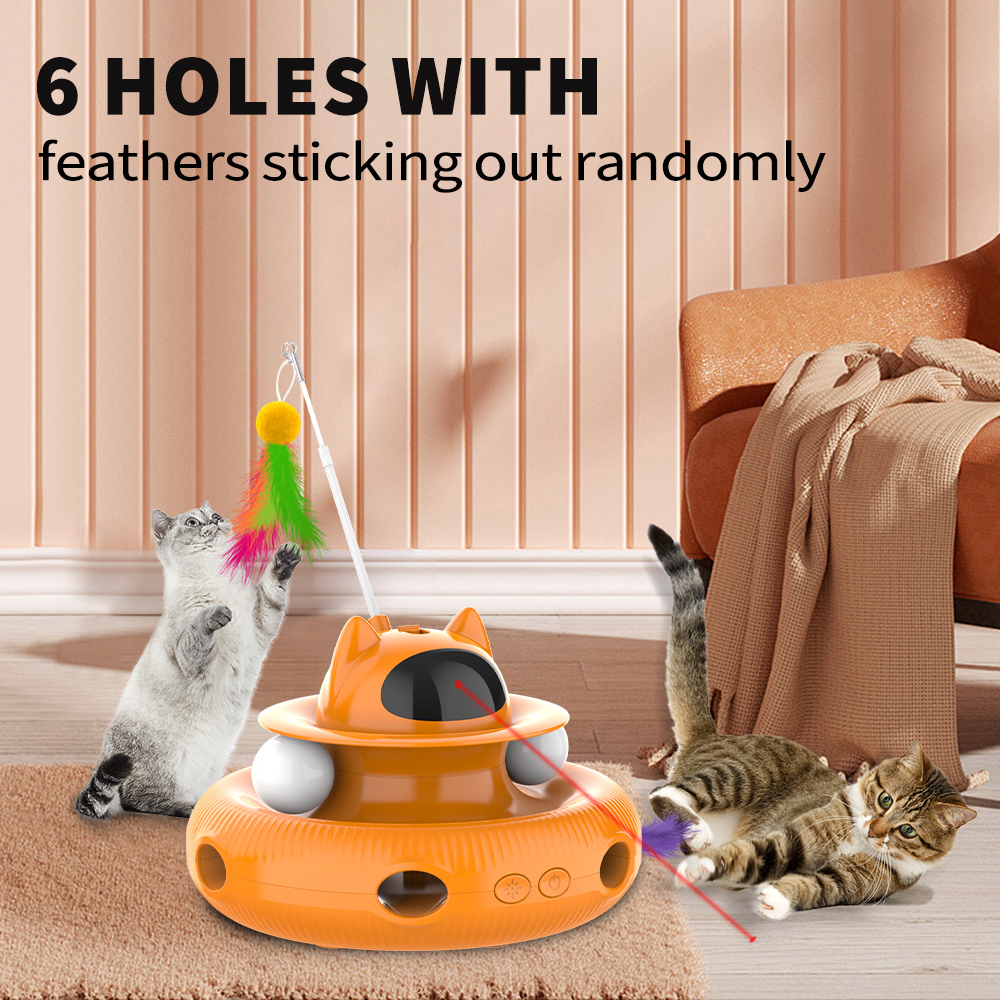 Cornmi 4-in-1 Interactive Cat Toy, USB Rechargeable photo 4