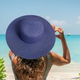 thumbnail image 4 of Circunferencia del sombrero de 56-58 cm, sombrero para el sol de ala grande, sombrero de verano, sombrero de playa con protección solar para mujer, sombrero para el sol, puede ser DIY, 4 of 5