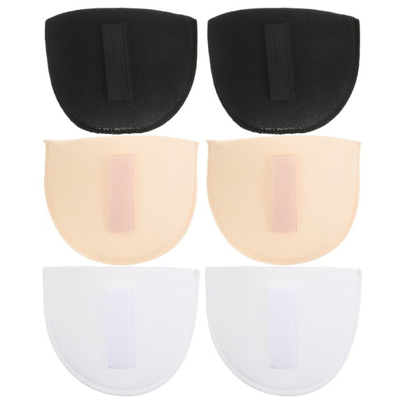 3 pares de hombreras de esponja antideslizantes para realzar los hombros, ideales para trajes, chaquetas, vestidos y ropa.