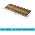 thumbnail image 2 of Welland Traditional 36" Wood Floating Shelf Set, 2 of 6