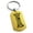 Gold, variant on Tioneer Tioneer Stainless Steel Letter I Initial Dotted Monogram Engraved Dog Tag Keychain Keyring