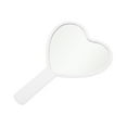 thumbnail image 5 of Unique Bargains 1pc Heart-shaped Handheld Mirror for Personal Grooming and Makeup White, 5 of 5