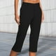 thumbnail image 1 of WILLBEST Pantalones Casuales para Mujer con Bolsillos y Botones, Pantalones Capri Elásticos para Uso Diario y Estilo. Extra Grande, 1 of 5