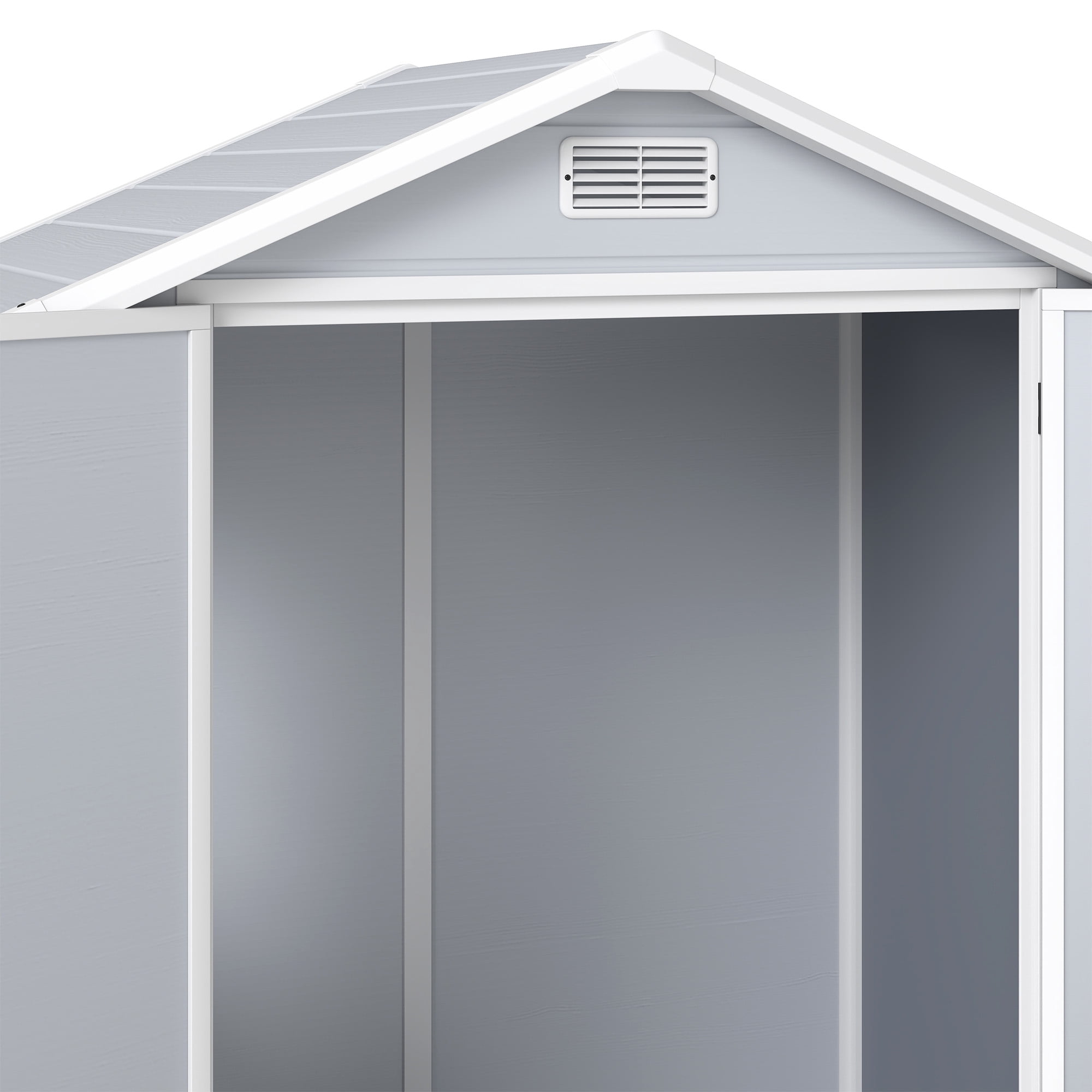 Uforic 6x4 FT Resin Storage Shed, Reinforced Floor, Lockable Door, Window & Vents, Waterproof for Garden Backyard Patio Lawn