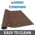 thumbnail image 6 of Drymate Dog Crate Mat Liner, Absorbent, Waterproof, Non-Slip, Machine Washable, Use Under Pet Cage to Protect Floors, Customizable, Brown Stripe Tan Paw, 27" x 42", 6 of 6