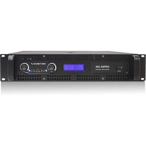 Sound Town 2Channel 1500W Rack Mountable Professional Power Amplifier