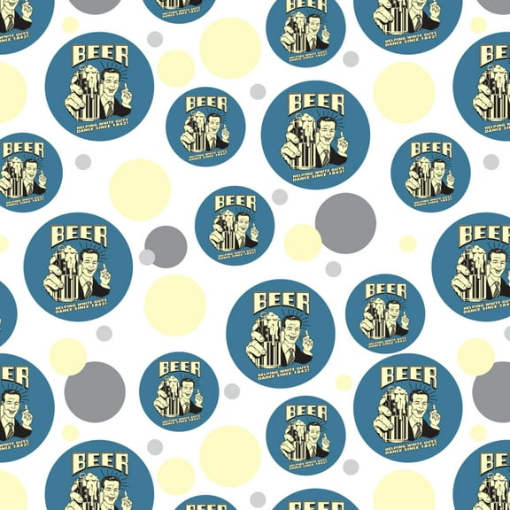 Beer Helping White Guys Dance Since 1842 Funny Humor Retro Premium Gift Wrap Wrapping Paper Roll