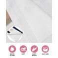 thumbnail image 6 of Beige Navy Blue Striped Kitchen Dish Towels for Drying Dishes Set of 2, Farmhouse Stripe Art Waffle Weave Microfiber Hand Tea Bathroom Towels Quick Dry & Absorbent Towel 12x12, 6 of 7