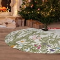 thumbnail image 6 of Pofeuu Herbs and Wildflowers Print Christmas Tree Skirt, Merry Christmas Skirt Xmas Tree Ornaments for Xmas Holiday Party Decorations-36", 6 of 7