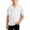 ZA-White-mkosplrt boys girls shirts, variant on Waffle Knit Blouson Tops for Boy V Neck Raglan Short Sleeve Basic Solid Tshirts Casual Loose Blouses School Uniforms White 9-10 Years/140