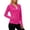 Hot Pink, variant on Women's UPF 50 Lightweight Athletic Jacket Sun Protection Full Zip Long Sleeve Shirts Hiking Running Athletic Shirt Outdoor Pockets