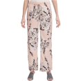 thumbnail image 2 of Calvin Klein Womens Palazzo Casual Wide Leg Pants, Pink, X-Large, 2 of 2