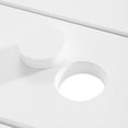 thumbnail image 6 of WestinTrends Paloma 68" Outdoor HDPE Modern Rectangular Patio Dining Table With Umbrella Hole, White, 6 of 10