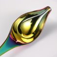 thumbnail image 4 of 1PC Stainless Steel Seasoning Scoop Pointed Waterdrop Design Sauce Dressing Spoon Spice Spoon for Home Kitchen Restaurant (Iridescent), 4 of 9