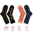 thumbnail image 7 of Cosyfeel Crew Socks for Women 4-Pack Soft Cozy Cotton Women's Cotton Eco-Friendly Cute Patterns Multicolor Women Sock (Fruits, 9-12 US), 7 of 7