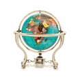 thumbnail image 5 of Astoria Grand Gemstone Globe with Opalite Ocean and Commander 3-Leg Table Stand, 5 of 7
