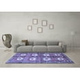 thumbnail image 3 of Ahgly Company Machine Washable Indoor Rectangle Persian Blue Traditional Area Rugs, 2' x 3', 3 of 4