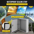 thumbnail image 4 of Yiwa Lockable Steel Electrical Enclosure, IP66 Waterproof/Dustproof Hinged Junction Box with Mounting Plate for Indoor/Outdoor Installations, 4 of 8