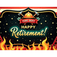thumbnail image 4 of Decorative Design Happy Retirement Banner Firefighter Theme Red White Background for Event, 4 of 8