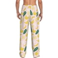 thumbnail image 3 of Goofa Banana With Leaves Pattern Printed Soft Pajama Pants for Men, Wide Leg Comfy Casual Lounge Yoga Pants-Medium, 3 of 9