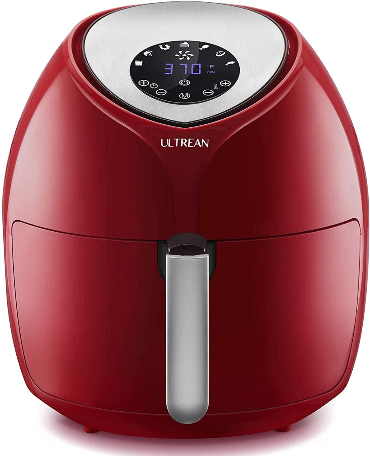 Ultrean Large Air Fryer 8.5 Quart with 7 Preset Modes, Touch Screen and  Guided Cooking, 1700W (Red) 