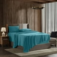 thumbnail image 1 of Nestl King Sheet Set - Luxury 1800 Ultra-Soft Microfiber King Bed Sheets - Double Brushed - Deep Pockets - Easy Fit - 4 Piece Set - Bedding Sheets & Pillowcases (King Teal), 1 of 4