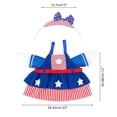 thumbnail image 4 of Qocolhg 4th of July Porch Goose Outfits for 23 inch Lawn Statue, Patriotic Costume for Goose Statue, Summer Sculpture Porch Goose Clothes for Garden Patio Anniversary Independence Day, 16 Decorations, 4 of 10