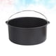 thumbnail image 2 of 1 cesta para tartas, accesorio para freidora de aire, utensilio de cocina para hornear, molde para tartas y postres (negro, 20 cm), 2 of 5