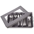 thumbnail image 1 of Flatware Storage Case, Silverware Storage Box Chest with Adjustable Dividers, Fabric Container Holder for Organizing Utensils, Cutlery, Flatware, Kniv, 1 of 2
