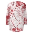 thumbnail image 6 of Womens Fall Shirts Halloween Crew Neck 3/4 Length Sleeve Pumpkin T-Shirts Thanksgiving Graphic Tee Tops, 6 of 7