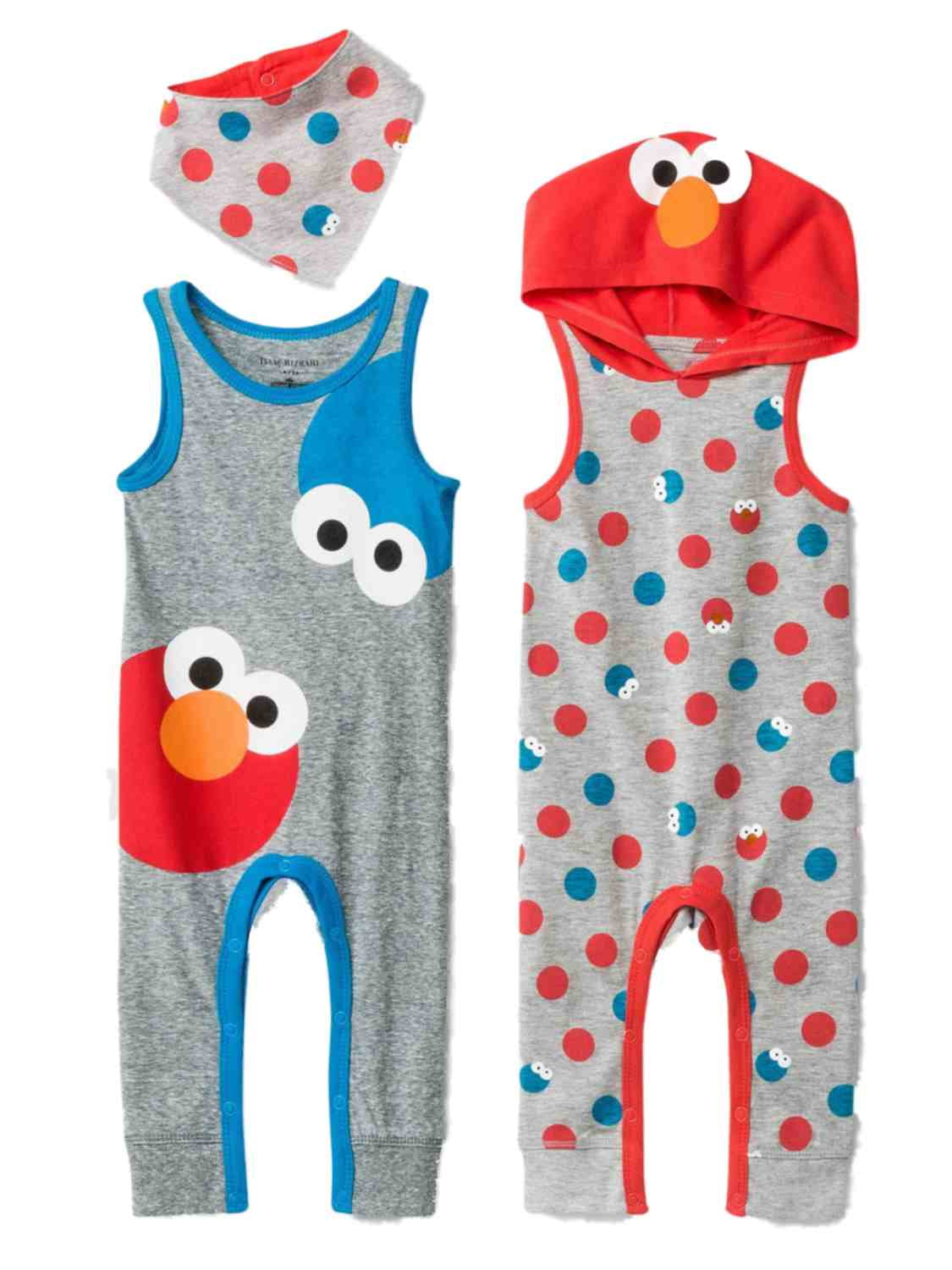 Toddler Boys Jumper Shorts ELMO Sesame Street RED STRIPE 0-3 Months CUTE 