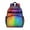 Colorful Tie Dye-1, variant on Black Tie Dye Pattern Backpack for School,Cute School Bag,Schoolbag with Adjustable Shoulder Straps & Padded Back,15.25"x11.5"x5.25"