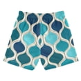 thumbnail image 7 of FORMRS Boys Swim Trunks Quick Dry Mesh Liner Boardshorts Sizes XS-XL, Blue Geometric Pattern, 7 of 7