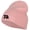 Pink, variant on Mama Bear Embroidered Knitted Short Beanie - Pink OSFM
