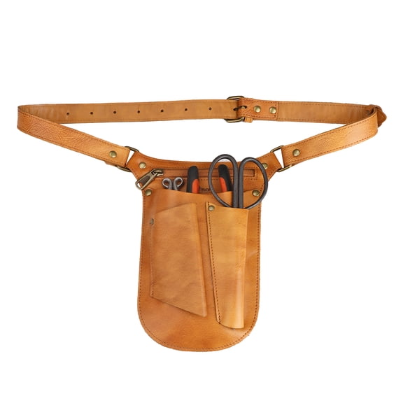TOURBON Leather Florists Tool Waist Bag Garden Tool Belt Pouch Organizer Multi-Pockets