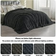 thumbnail image 3 of Fuzzy Faux Fur Throw Blanket Dark Grey Super Soft Cozy Plush Fuzzy Shaggy Blanket for Couch Sofa Bed (Dark Grey, Throw(50"x60")), 3 of 12