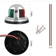 thumbnail image 2 of 12V LED Boat Navigation Lights, Waterproof Marine Sailing Signal Lights Stainless Steel 1.96 in 2.44 inâ DEWEL, 2 of 7