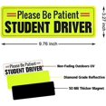 thumbnail image 2 of Student Driver Magnet for Car,Please Be Patient Student Driver,Magnetic Student Driver Sign,3Pcs Reflective Novice Driver Sticker,New Driver Decal for Car Removable Exterior Accessories(Black), 2 of 5