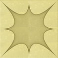 thumbnail image 1 of Ahgly Company Machine Washable Indoor Square Transitional Sun Yellow Area Rugs, 4' Square, 1 of 7