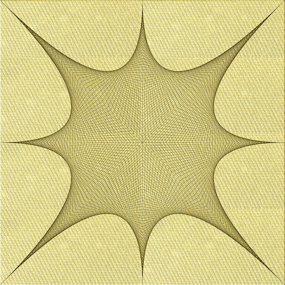 Ahgly Company Machine Washable Indoor Square Transitional Sun Yellow Area Rugs, 4' Square