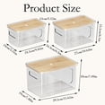 thumbnail image 3 of Trash Bag Dispenser,Stackable with Bamboo Top – Extra Large Garbage Bag Holder & Under Sink Organizer for Kitchen,Laundry Room,Pantry Organization and Storage, 3 of 8