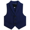 thumbnail image 7 of Utlike Boys Top Children'S Suit Vest Formal Dress Gentleman'S Vest Elegant Tuxedo Vest Flower Boys Vest Navy Leisure Tee For Daily Wear , 13 Years-14 Years, 7 of 7