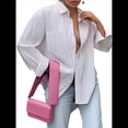 thumbnail image 2 of Camisas de Mujer con Botones, Blusas de Rayas de Larga, Blusas Casuales de Moda 2025 M, 2 of 7
