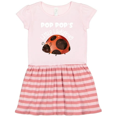 

Inktastic Pop Pop s Little Ladybug Gift Toddler Girl Dress