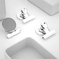 thumbnail image 2 of 10pcs Scratch-Free Clip Strong Clamp Hide Stainless Steel Binder Whiteboard Memo Message Holder Classroom Teacher Stickers Clips, 2 of 8
