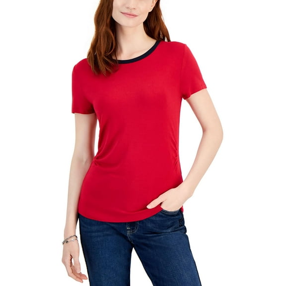 Women's Side-Cinch Short-Sleeve T-Shirt Chili Pepper L