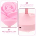 thumbnail image 3 of Shisuyan Lampe 3D USB Rechargeable Tactile Veilleuse 3 Réglages à Intensité Réglable Lampe Décorative Romantique (Rose), 3 of 8