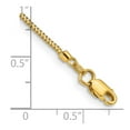 thumbnail image 3 of 14k Yellow Gold Bracelet Chain Styles Franco Women's 0.9 mm 7 in .9 with Lobster Clasp, 3 of 3