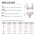 thumbnail image 4 of Kdxio Floral Print Women's 2 Piece High Waisted Wrap Spaghetti Strap Summer Swimsuit Bikini Set-XX-Large, 4 of 7