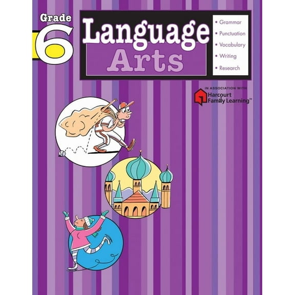 Flash Kids Harcourt Family Learning Language Arts: Grade 6 (Flash Kids Harcourt Family Learning), (Paperback)